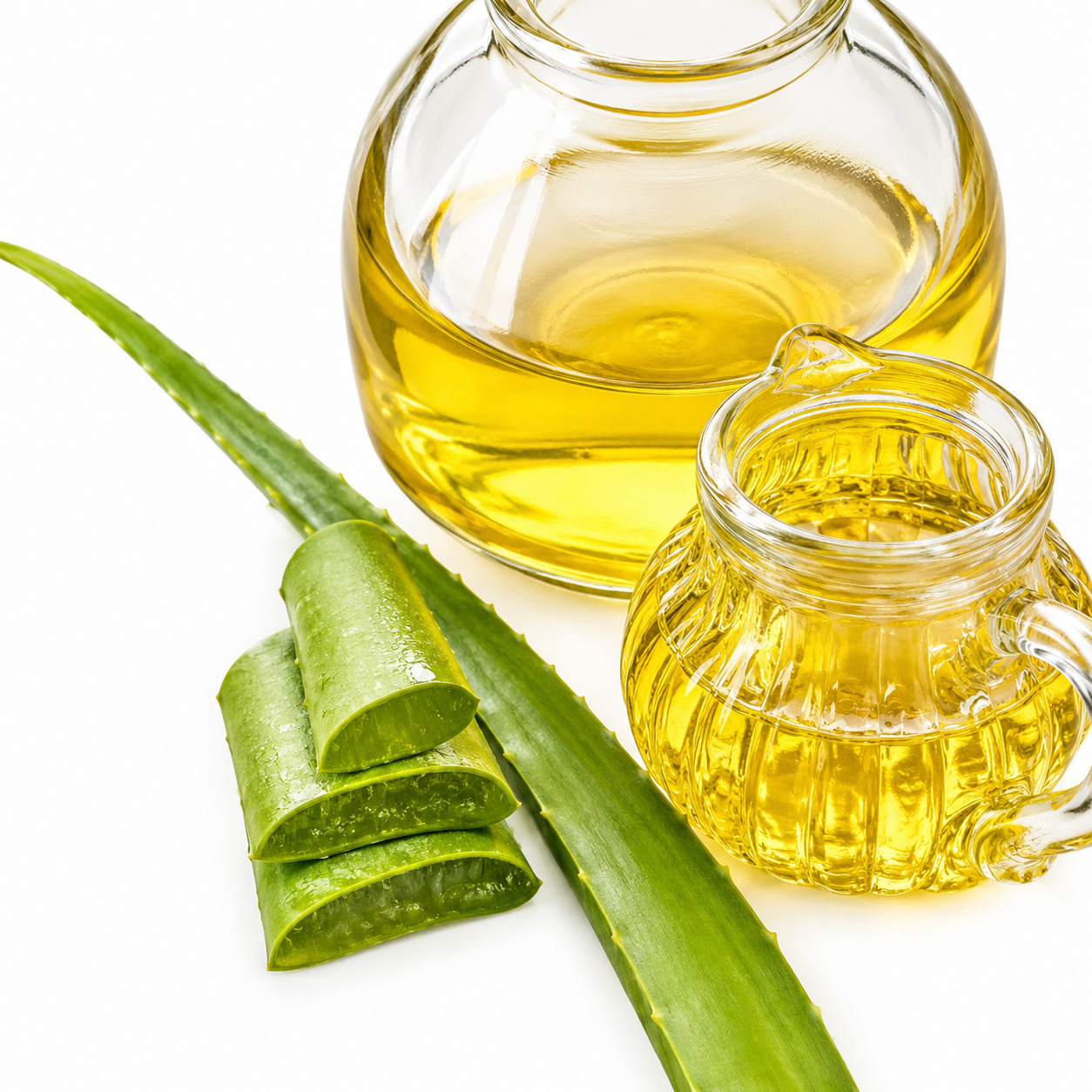 Aloe-Vera-Öl Naturpflege | Evergreen Zürich Aloe-Vera-Öl natürliches Hautpflegeöl von Evergreen Zürich mit Aloe-Vera-Pflanze und beruhigendem Pflege-Design