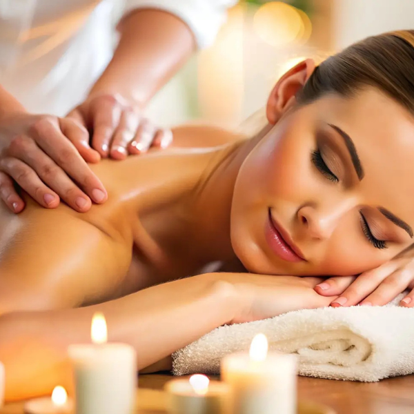 Schwedische Massage Behandlung zur Muskelentspannung im Wellness-Spa